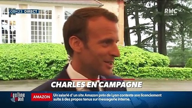Charles en campagne : Emmanuel Macron invité de Top of the foot - 10/06