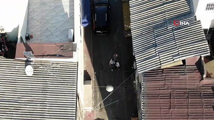 İstanbul’da suç makinesi şahıs drone ile yakalandı