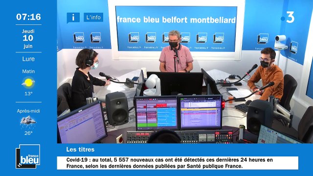 10/06/2021 - La matinale de France Bleu Belfort Montbéliard