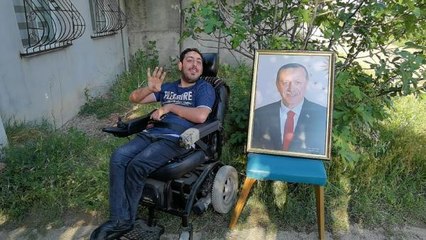 BEDENSEL ENGELLİ EMİR'İN ERDOĞAN'LA GÖRÜŞME HAYALİ GERÇEK OLDU