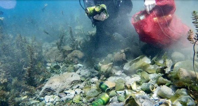ANTALYA'NIN İÇME SUYU KAYNAĞININ DİBİ ÇÖPLÜK GİBİ