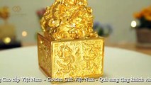 Biểu tượng Ấn Rồng Phong Thuỷ mạ vàng 24K - Golden Gift Việt Nam