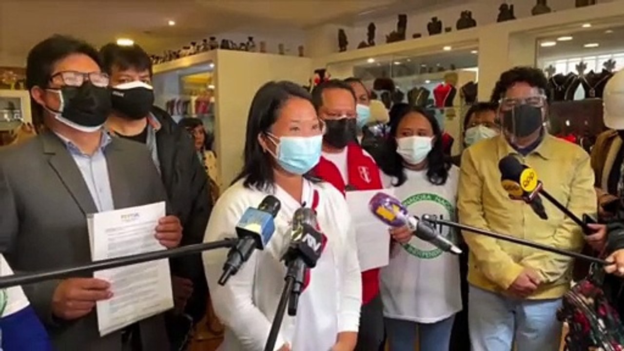 Fujimori pide la nulidad de 200.000 votos por "irregularidades"