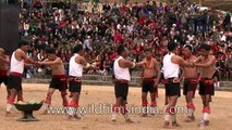 Hunger games of Sumi Naga tribes - Pork eating competition, Nagaland