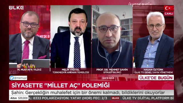 Ülke'de Bugün - Melik Yiğitel | Mehmet Şahin | Hasan Öztürk | 10 Haziran 2021