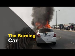 WATCH | Car Catches Fire On Busy Bhubaneswar Flyover | OTV News