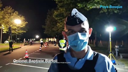 Grande opération nocturne de la gendarmerie effectuée au Pays Basque sur l'A63
