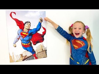Nastya and a kids song about a Superhero. Songs for Kids