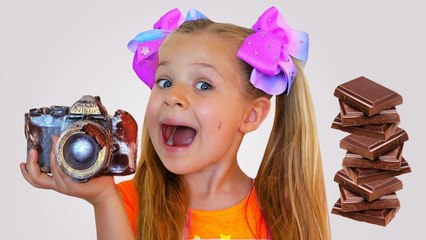 Diana and Roma staged a chocolate challenge