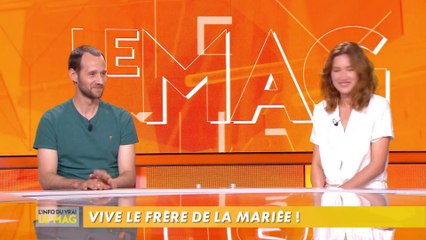 Julia Piaton et Benjamin Lavernhe présentent le film "Le discours"