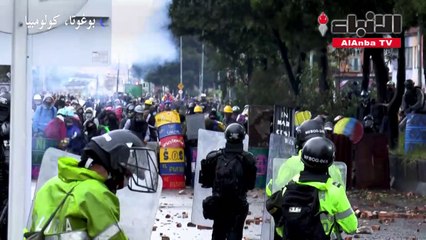 الآلاف المتظاهرين يغزون مجددا شوارع كولومبيا