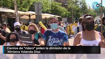 Cientos de ‘riders’ se concentran ante el Congreso para exigir la dimisión de Yolanda Díaz