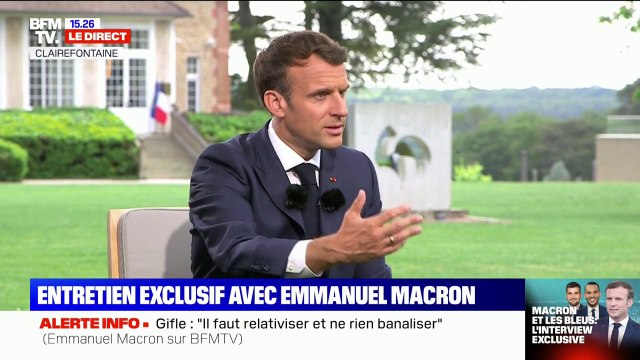Emmanuel Macron giflé: le chef de l'État qualifie son agression d'acte imbécile et violent