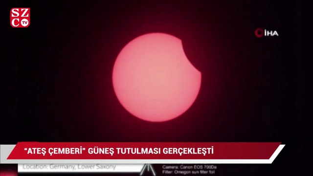 “Ateş Çemberi” Güneş tutulması gerçekleşti