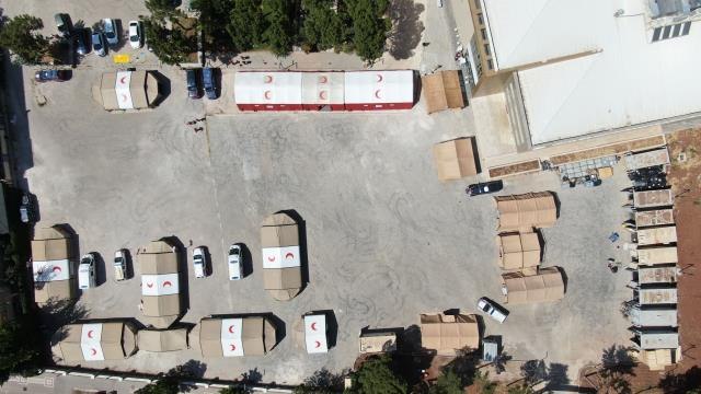 Kilis'te 'Ağır İklim Sahra Hastanesi Kurulumu' eğitimi