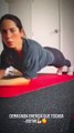 Sigrid Bazan ejercicios básicos caseros para tonificar los músculos - instagram