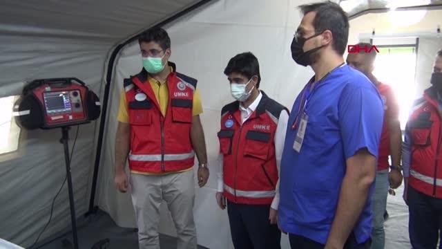 KİLİS'TE AĞIR İKLİM SAHRA HASTANESİ KURULUMU EĞİTİMİ