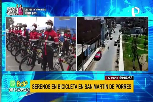 SMP: serenazgo recibe bicicletas para ampliar y facilitar el patrullaje del distrito