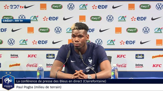 Paul Pogba sur les trois attaquants de l'Equipe de France
