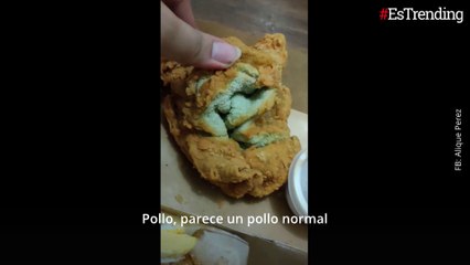 Mujer pidió pollo frito a domicilio y le enviaron una toalla de manos apanada