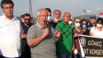Gömeç’te hazine arazisinin satış kararına bölge halkı tepki gösterdi