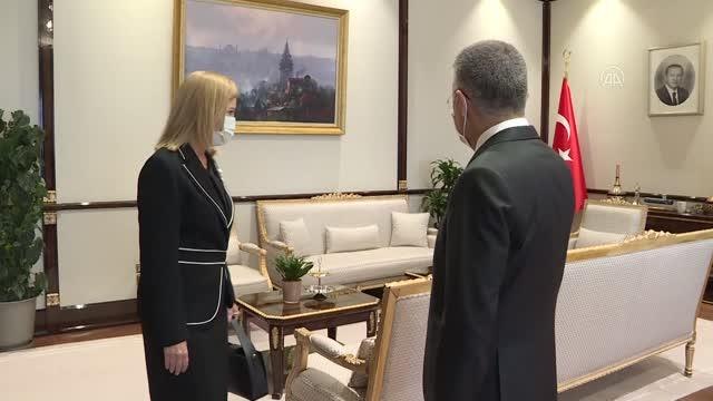 Son Dakika | Cumhurbaşkanı Yardımcısı Oktay, KKTC Bayındırlık ve Ulaştırma Bakanı Canaltay'ı kabul etti