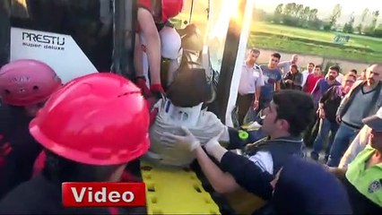 Bolu'da feci kaza! 30 yaralı