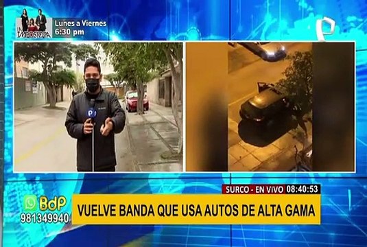 Surco: delincuentes en autos de alta gama vuelven realizar asaltos al paso