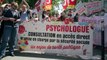 Paris: manifestation de psychologues devant le ministère de la Santé