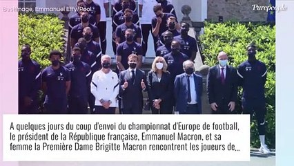 Brigitte et Emmanuel Macron à Clairefontaine : avant l'Euro 2021, joyeuses retrouvailles avec les Bleus