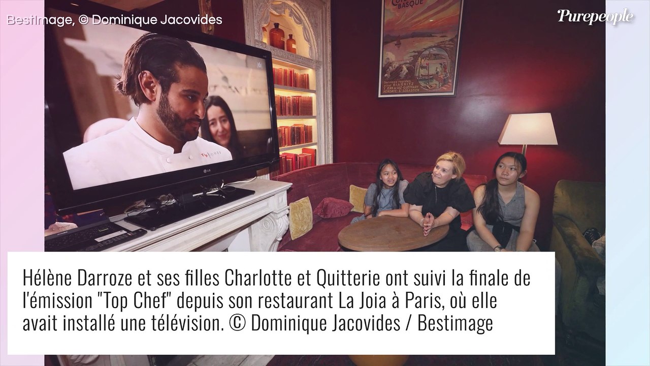 Hélène Darroze : Soirée Top Chef au restaurant, avec ses filles Charlotte et Quitterie