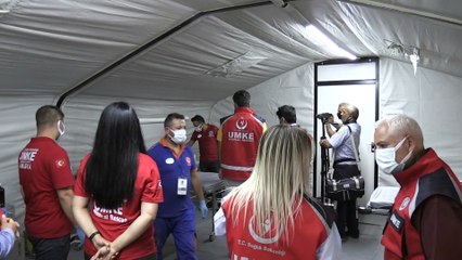 KİLİS - UMKE ekiplerine sahra hastanesi kurulum eğitimi verildi