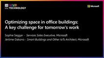 17th June - 14h-14h20 - FR_EN - Optimizing space in office buildings: a key challenge for tomorrow's work - VIVATECHNOLOGY