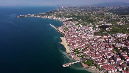 YALOVA - (DRONE) Çınarcık'ta müsilaj rüzgarın etkisiyle dağılıyor