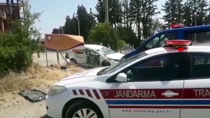 HATAY - Tanker ile otomobil çarpıştı: 2 yaralı