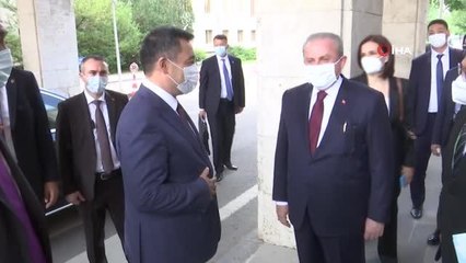 Son dakika: TBMM Başkanı Mustafa Şentop, Kırgızistan Cumhurbaşkanı Sadır Caparov ile görüştü