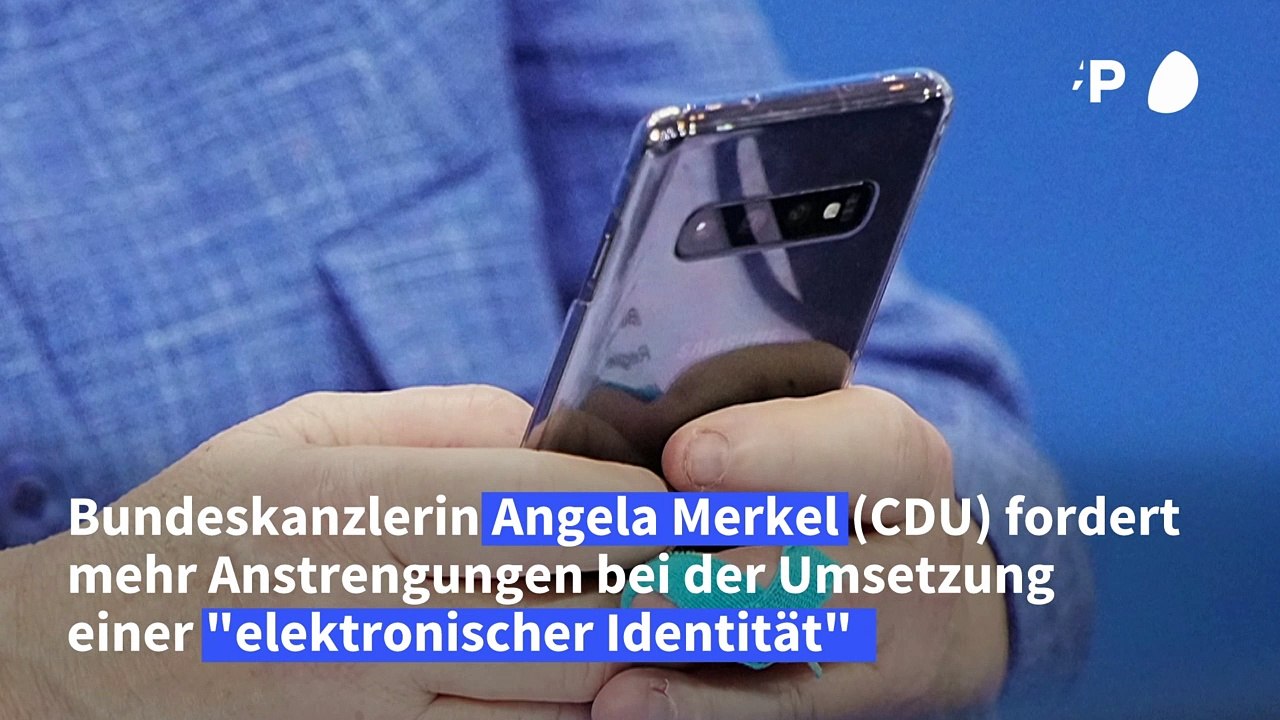 Merkel wirbt für Umsetzung der 'elektronischen Identität'