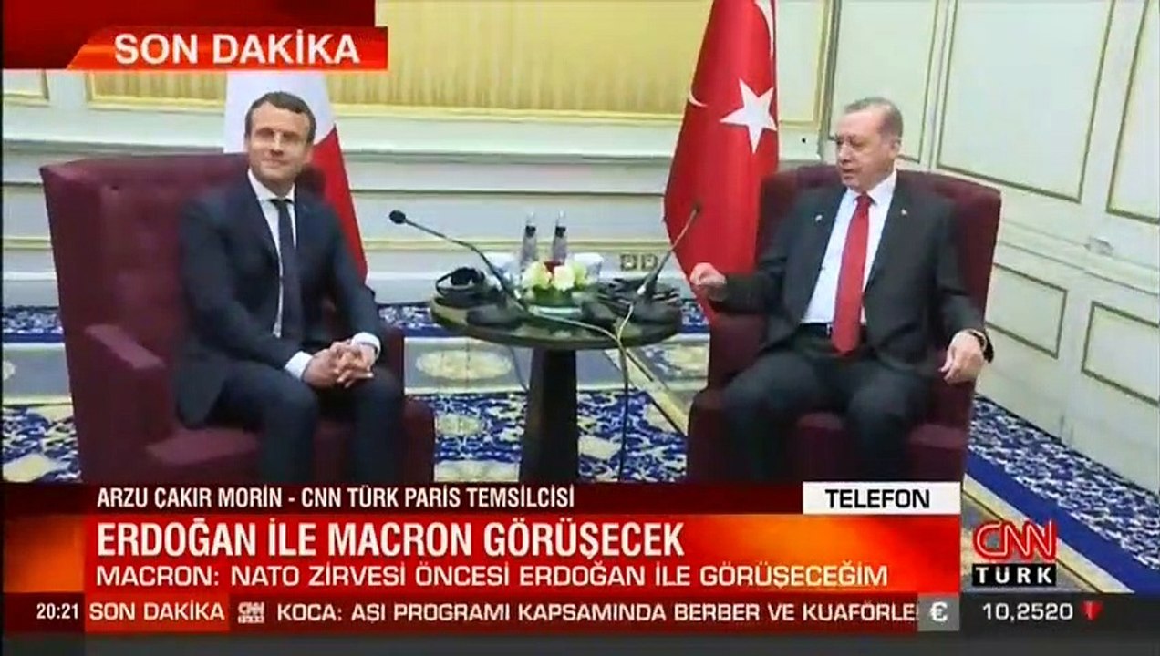 Cumhurbaşkanı Erdoğan ile Macron görüşecek