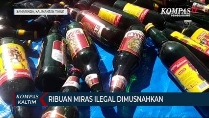 Ribuan Miras Ilegal Dimusnahkan
