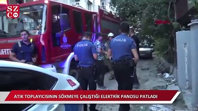 Avcılar'da atık toplayıcısının sökmeye çalıştığı elektrik panosu patladı