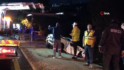 Başkent’te otomobil dereye uçtu: 2’si ağır 4 kişi yaralandı