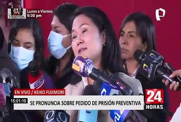 Keiko Fujimori sobre pedido de prisión preventiva: No he incumplido regla de conducta