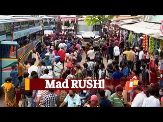 Video herunterladen: Odisha Lockdown: Huge Rush Witnessed In Bhubaneswar Cuttack Bus Stands Ahead Of 14-Day Curbs