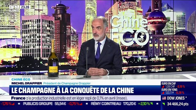 Chine Éco : Le champagne à la conquête de la Chine par Erwan Morice - 10/06