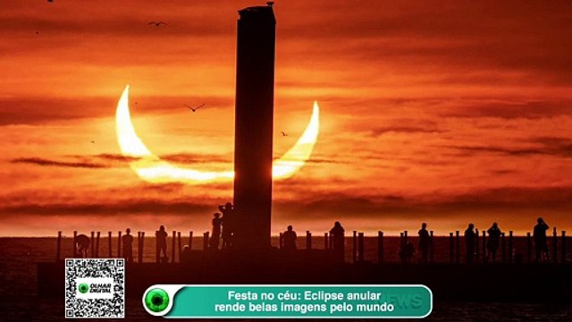 Festa no céu- Eclipse anular rende belas imagens pelo mundo