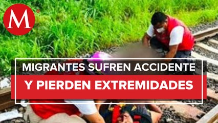 En Veracruz, caen 2 migrantes del tren y pierden extremidades
