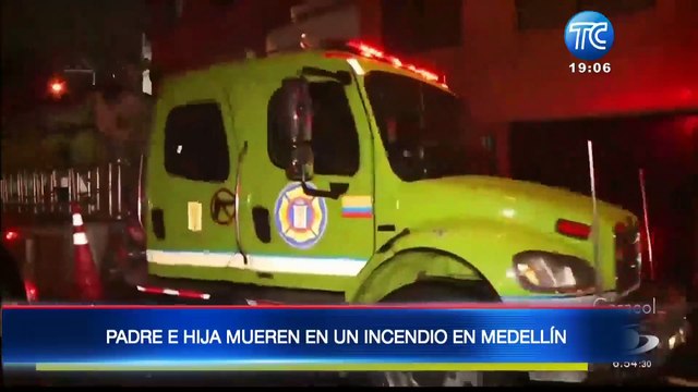 Imágenes impactantes de un padre y su hija envueltos en llamas