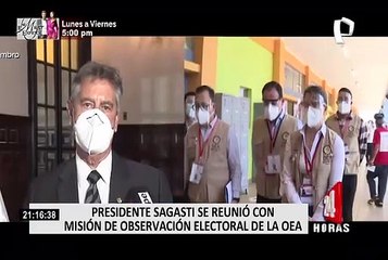Presidente Sagasti se reunió con jefe de Misión de Observadores de la OEA
