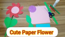 Paper Flower Craft | Art And Craft | Paper Crafts | Diy | 5-Minute Crafts Kids