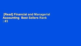 [Read] Financial and Managerial Accounting  Best Sellers Rank : #3